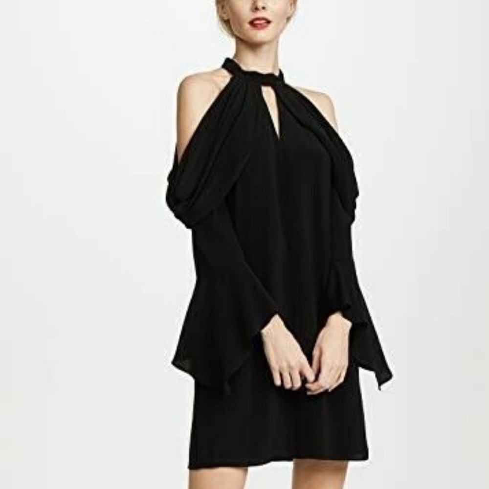 Kobi Halperin Alli Black Dress Cut out Shoulder